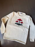 New in. Mushroom wool jumper in cream