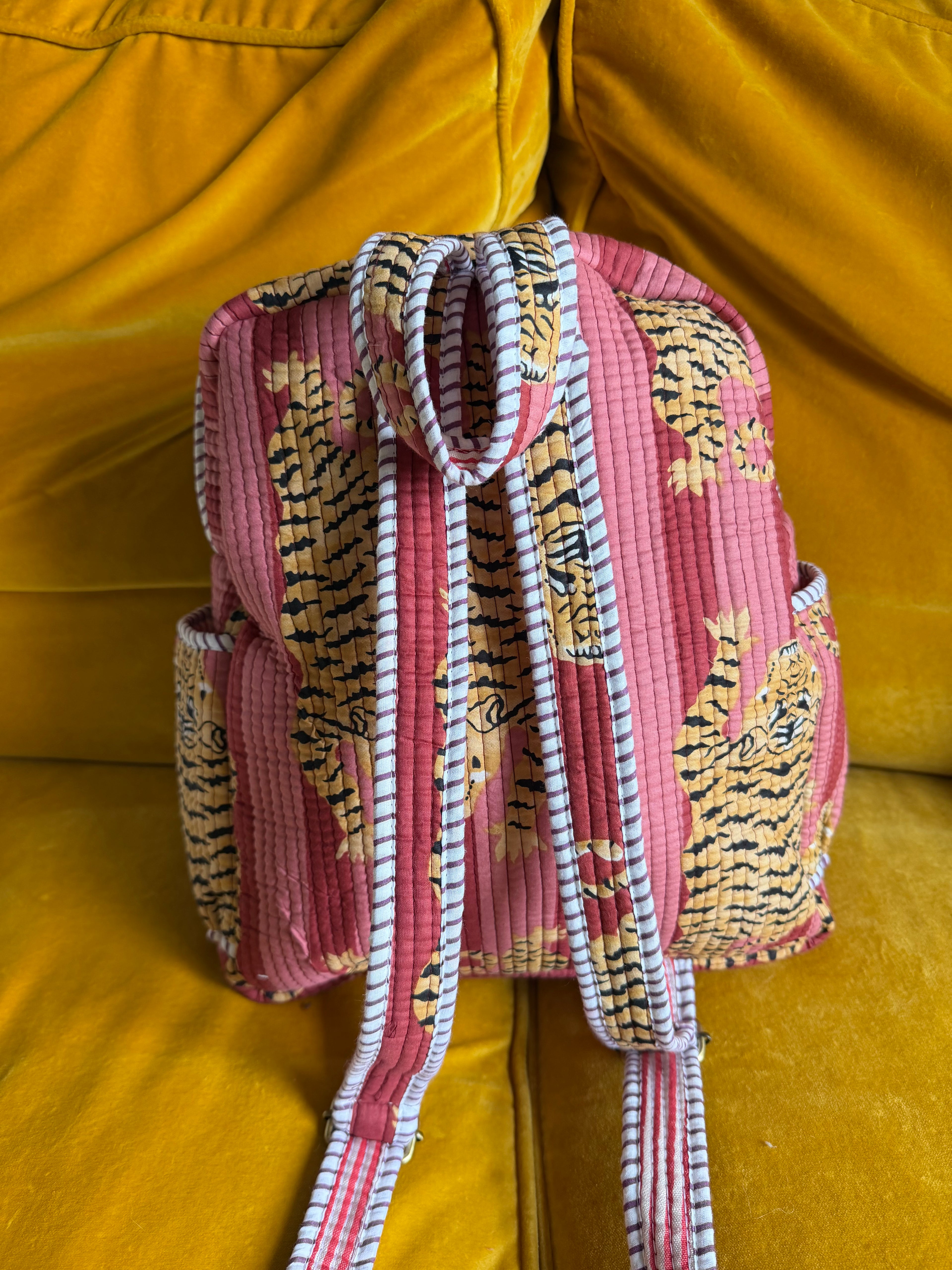 Handmade Rack-sack, block print 100 cotton.