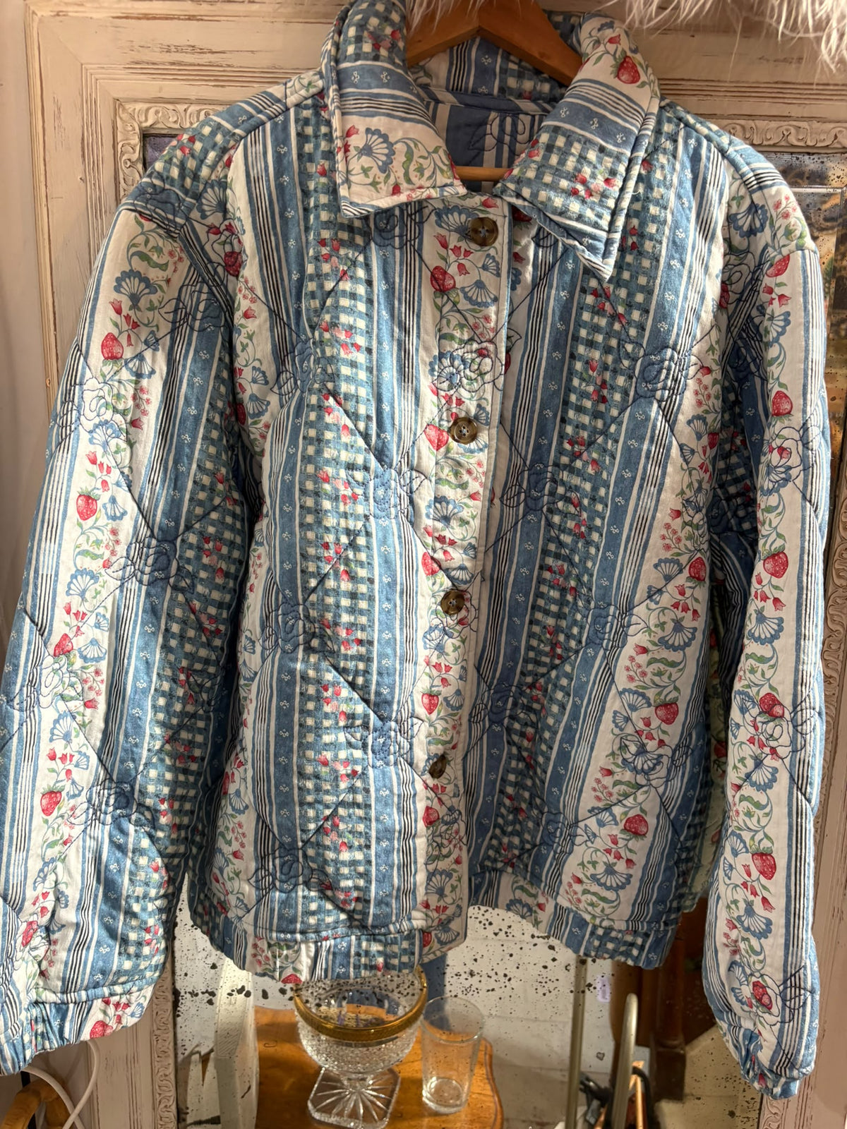 Damson Madder Reversible Claudia Quilted Jacket UK 10-6