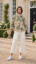 Brand New. Print Cape Jacket one size UK 8-16 stunning quality statement piece.