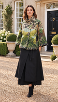 Brand New. Print Cape Jacket one size UK 8-16 stunning quality statement piece.
