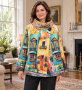 New In. Print Cape Jacket one size UK 8-16 stunning quality statement piece.