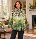 New In. Leopard Cape Jacket one size UK 8-16 stunning quality statement piece.