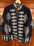 Beautiful Handmade Embroidered Velvet Jacket with cotton lining UK 8-14