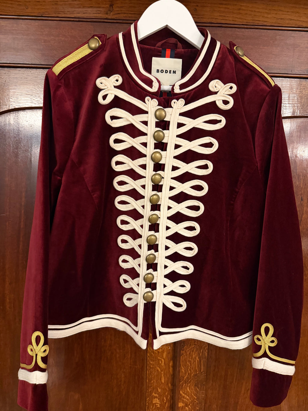 Boden Military Jacket UK 10-12 amazing colour.