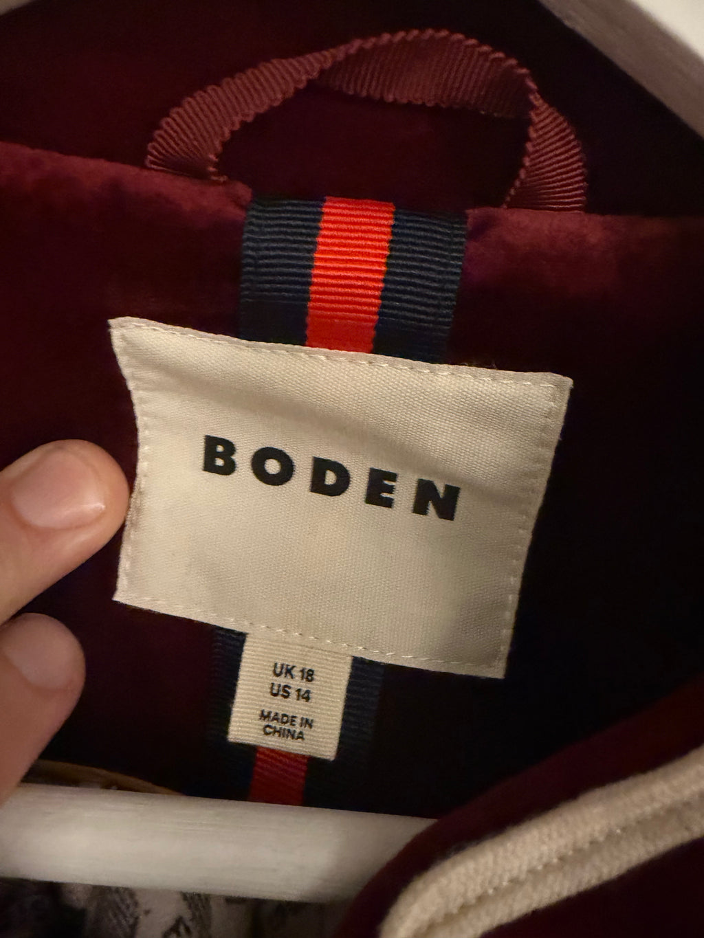Boden Military Jacket UK 10-12 amazing colour.
