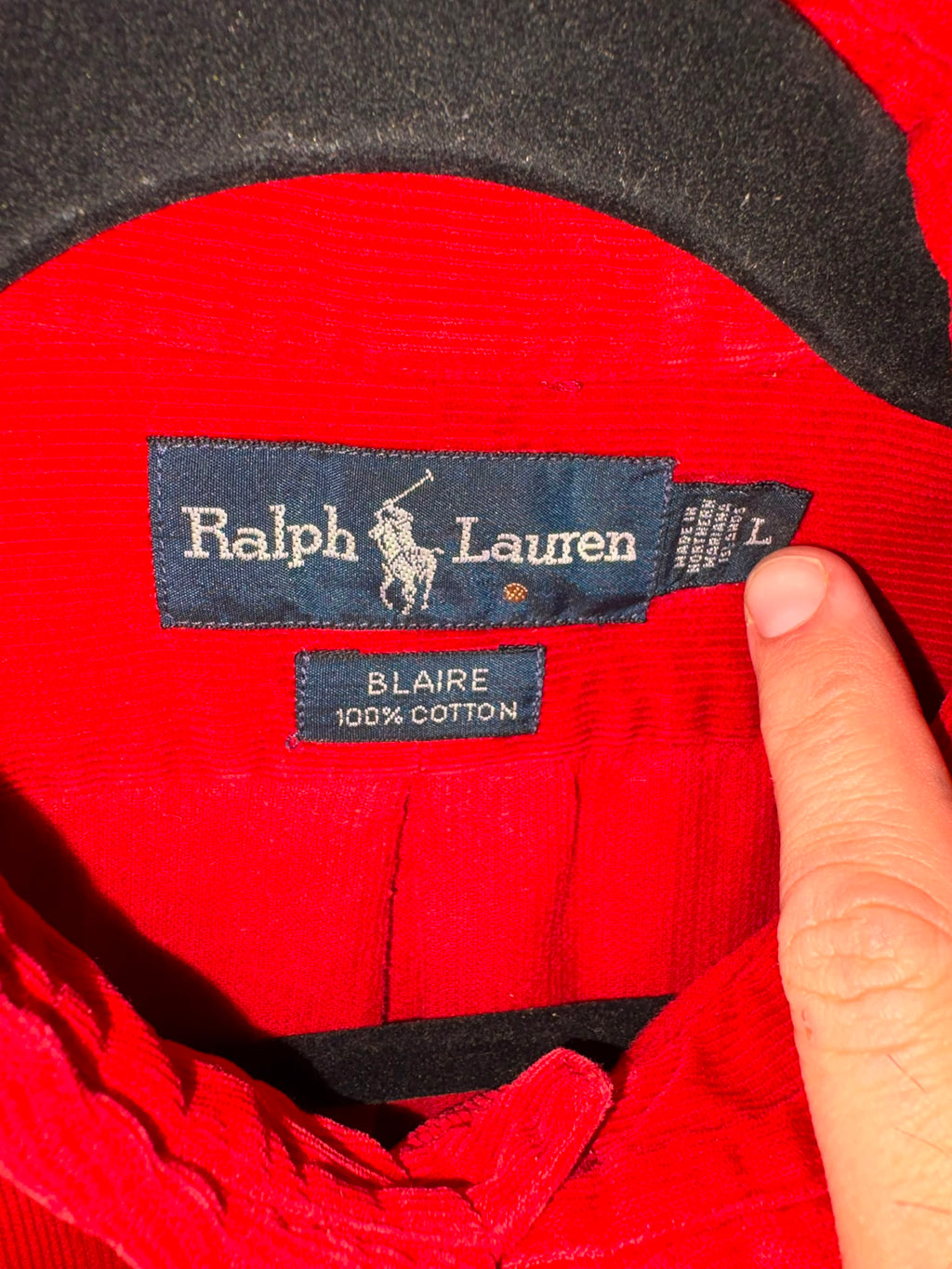Rusty Burgandy Ralph Lauren Corduroy shirt