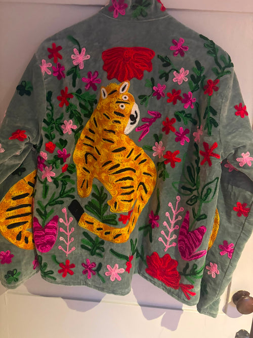 Beautiful Handmade Embroidered Velvet Jacket