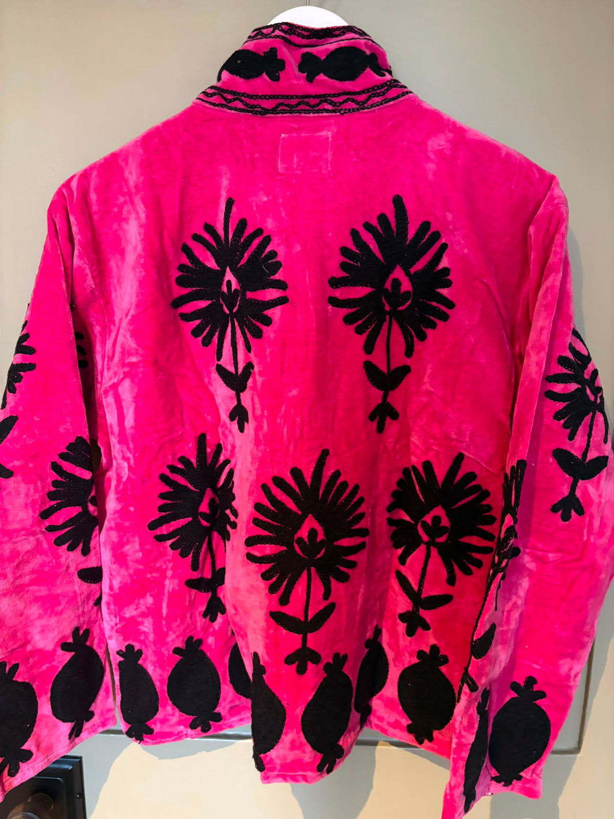 Beautiful Handmade Embroidered Velvet Jacket