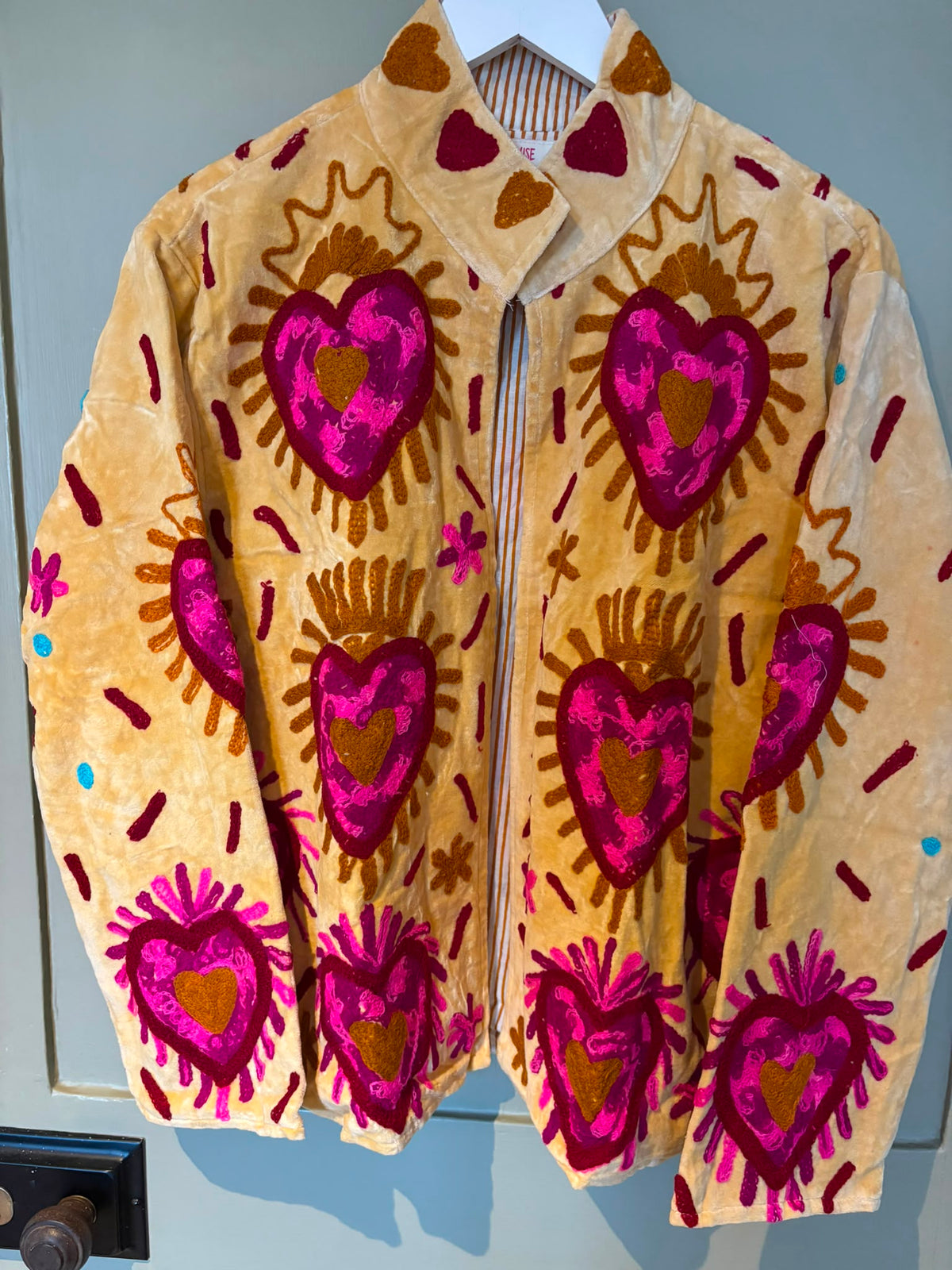 Beautiful Handmade Embroidered Velvet Jacket