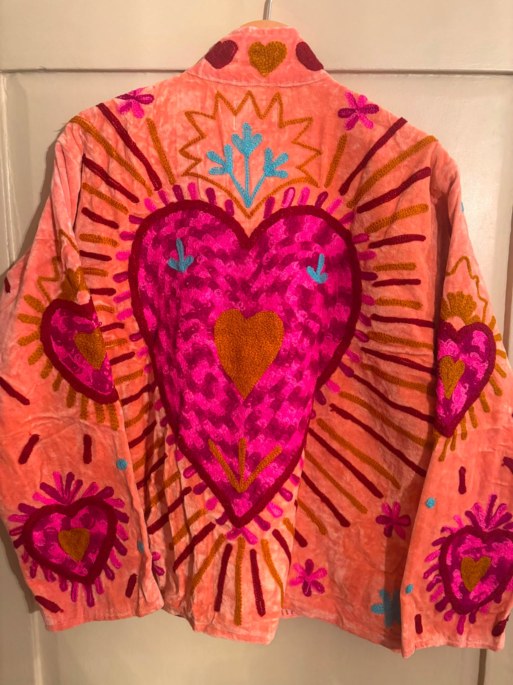 Beautiful Handmade Embroidered Velvet Jacket
